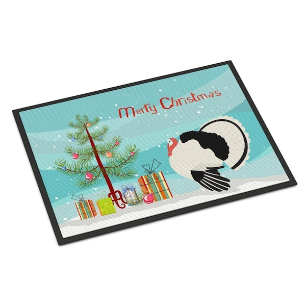 Carolines Treasures Royal Palm Turkey Christmas Indoor or Outdoor Mat, 18 x 27 in. BB9355MAT - main
